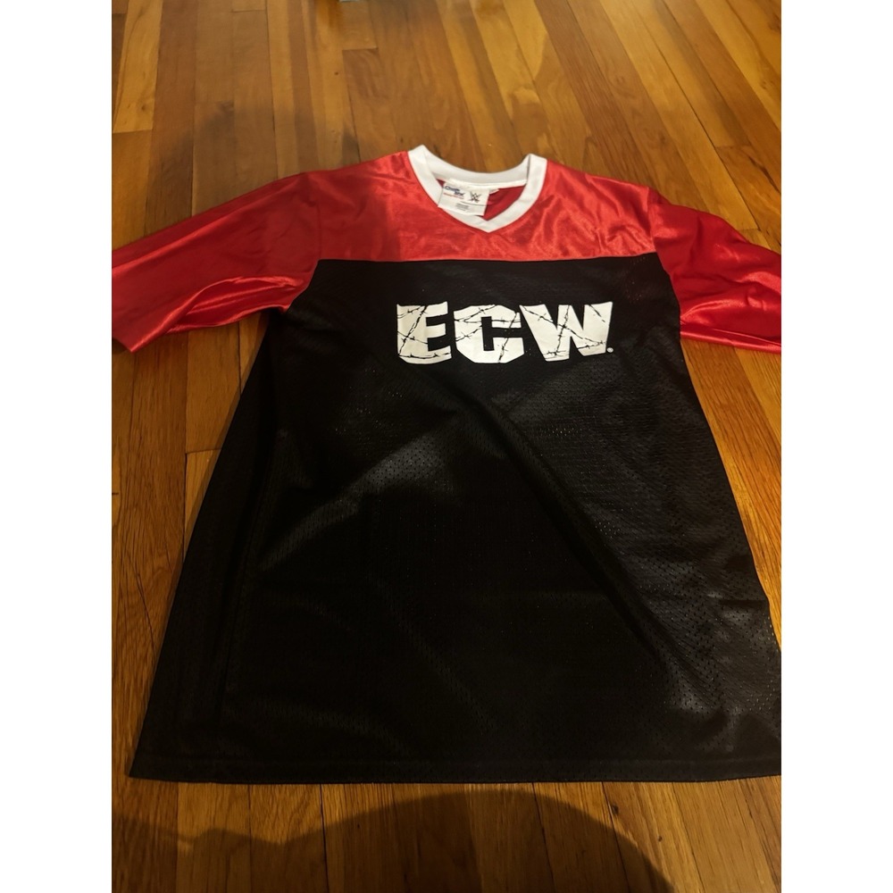 Chalkline WWE ECW Men's Red Black‎ Mesh Jersey Wrestling Sz M